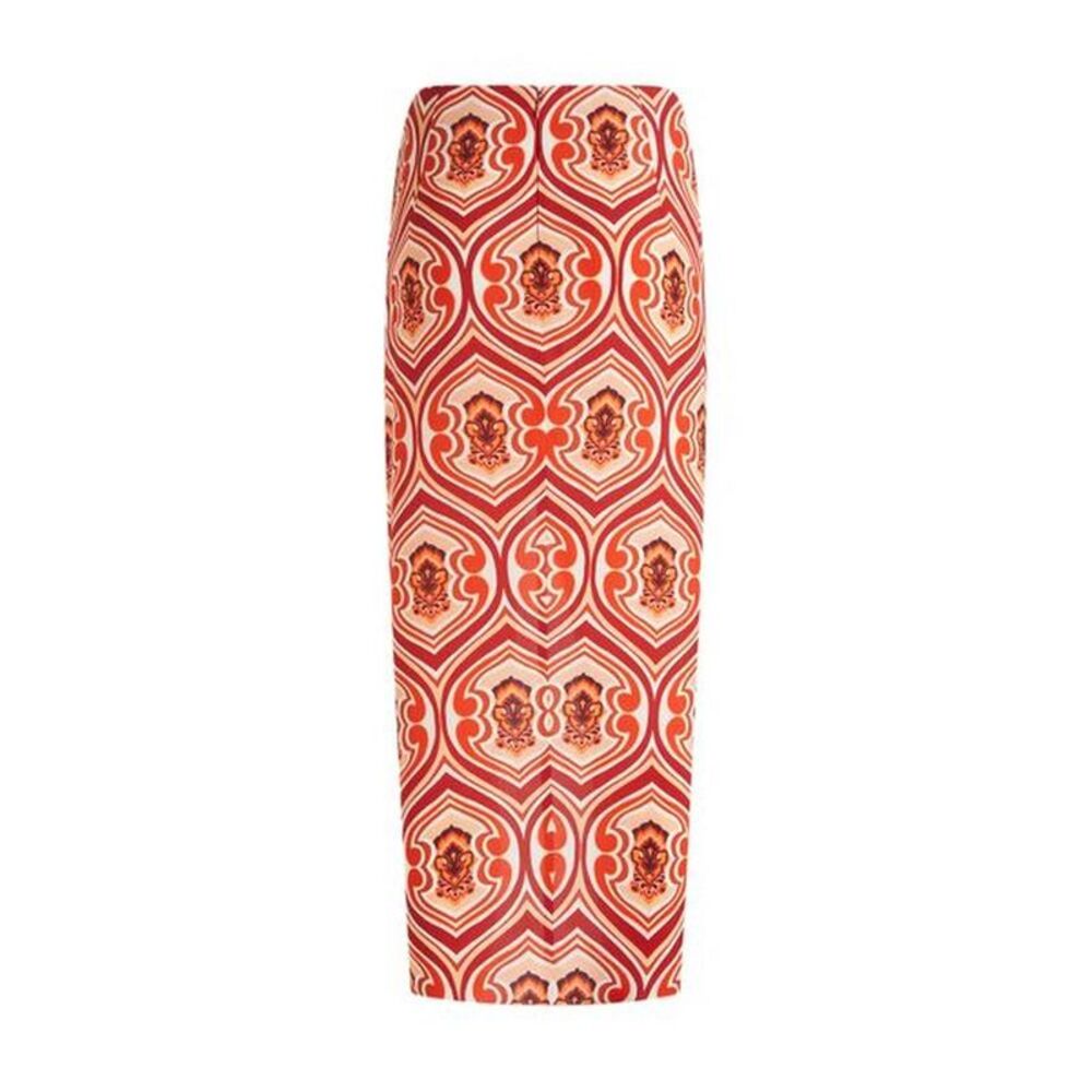 ETRO Geometric Print Maxi Skirt Women ORANGE Skirts - Picture 1 of 3